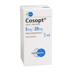 COSOPT OPHTALMIC SOLUTION DORZOLAMIDE-TIMOLOL 20/5MG/ML 5ML