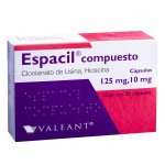 ESPACIL COMPUND HYOSICNE BUTYLBROMIDE-LYSINE CLONIXINATE 10/125MG 20CAPS