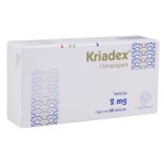 KRIADEX CLONAZEPAM 2MG 60TABS