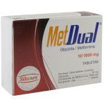 METDUAL GLIPIZIDE-METFORMIN 10/1000MG 30TABS