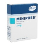 MINIPRESS PRAZOSIN 2MG 30CAPS