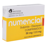 NUMENCIAL SULPIRIDE-DIAZEPAM 50/2.5MG 30TABS
