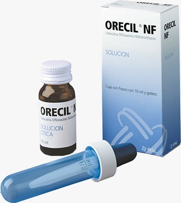 ORECIL NF HYDROCORTISONE-LIDOCAINE-OFLOXACIN 2.5/10/3MG OTIC SOLUTION 10ML