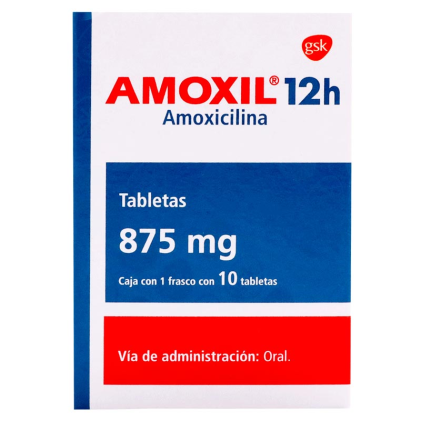 AMOXIL 12H AMOXICILLIN 875MG 10TABS