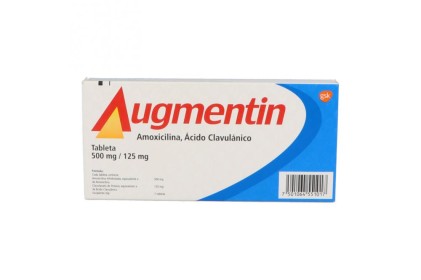 AUGMENTIN AMOXICILLIN-POTASSIUM CLAVULANATE 500/125MG 20TABS