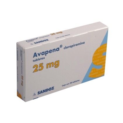 AVAPENA CHLOROPYRAMINE 25MG 20TABS
