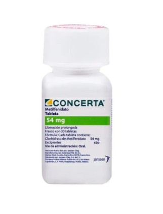 CONCERTA METHYLPHENIDATE 54MG 30TABS XR