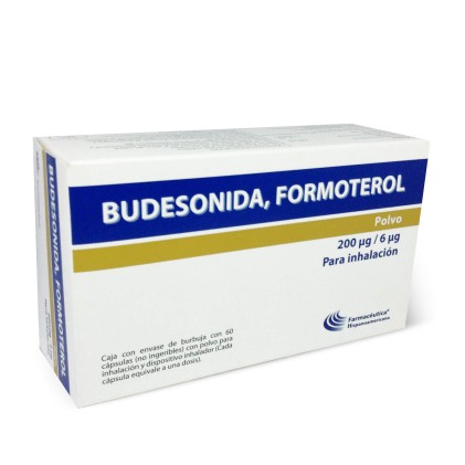 BUDESONIDE-FORMOTEROL 200/6MCG 60 CAPS & DEVICE