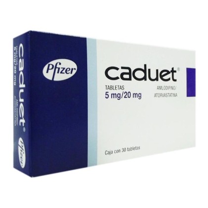 CADUET AMLODIPINE-ARTOVASTATIN 5/20MG 30TABS