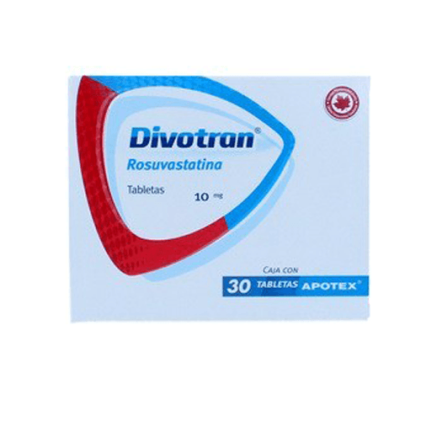 DIVOTRAN ROSUVASTATIN 10MG 30TABS