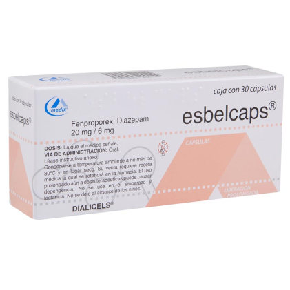 ESBELCAPS FENPROPOREX-DIAZEPAM 20/6.0MG 30CAPS XR