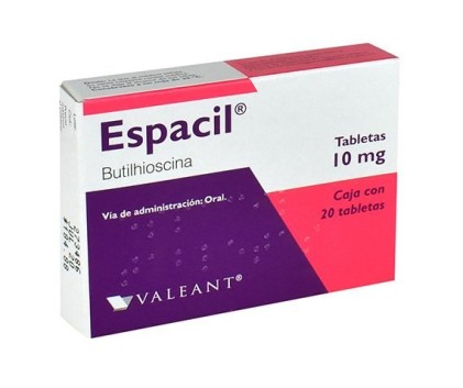 ESPACIL HYOSICNE BUTYLBROMIDE 10MG 20TABS
