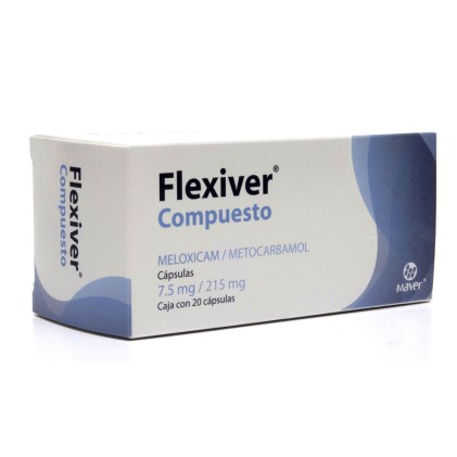 FLEXIVER COMPUND MELOXICAM-METHOCARBAMOL 7.5/215MG 20CAPS