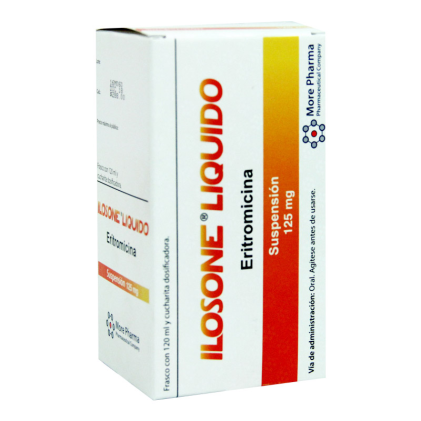 ILOTYCIN ORAL SUSPENSION ERYTROMYCIN 125MG/5ML 120ML