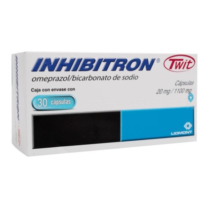 INHIBITRON TWIT OMEPRAZOLE-SODIUM BICARBONATE 20/1100MG 30CAPS
