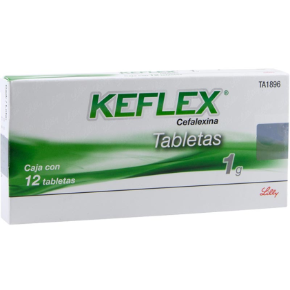 KEFLEX CEPHALEXIN 1GR 12TABS