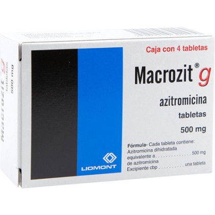 MACROZIT G AZITHROMYCIN 500MG 4TABS