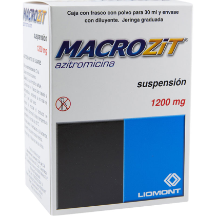 MACROZIT 1200 PEDIATRIC ORAL SUSPENSION AZITHROMYCIN 200MG/5ML 30ML