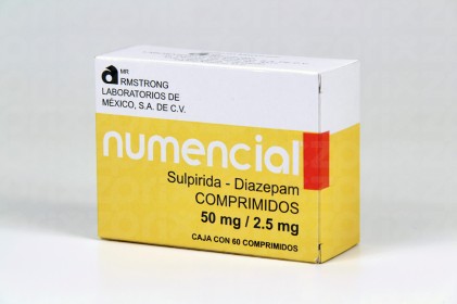 NUMENCIAL SULPIRIDE-DIAZEPAM 50/2.5MG 60TABS