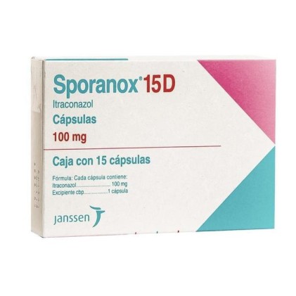 SPORANOX 15D ITRACONAZOLE 100MG 15CAPS