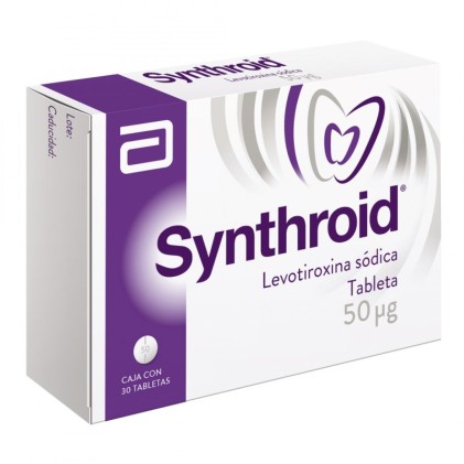SYNTHROID LEVOTHYROXINE 50MCG 30TABS