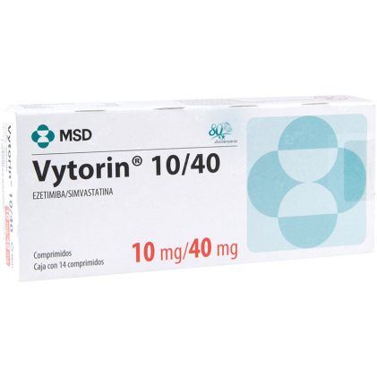 VYTORIN EZETIMIBE-SIMVASTATIN 10/40MG 14TABS